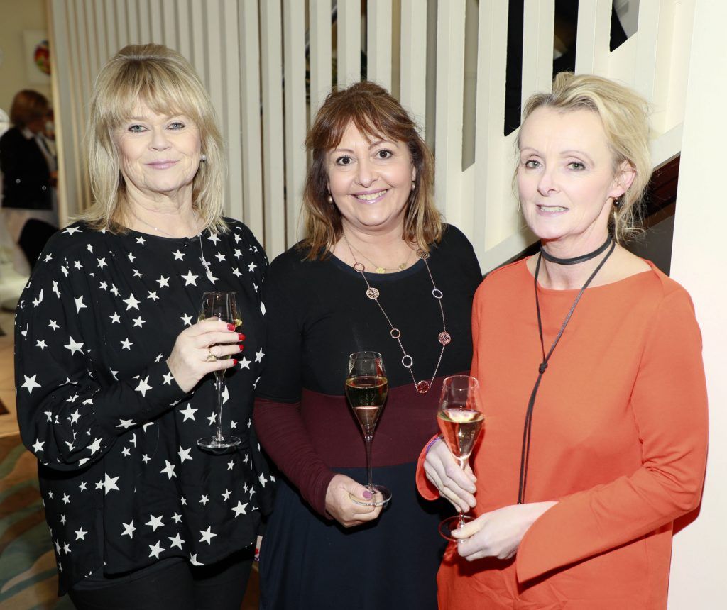 Penny Dix, Tracey Simpson and Deirdre English Murray at the Teenline Charity lunch at L'Ecrivain hosted by Sallyanne and Derry Clarke-photo Kieran Harnett