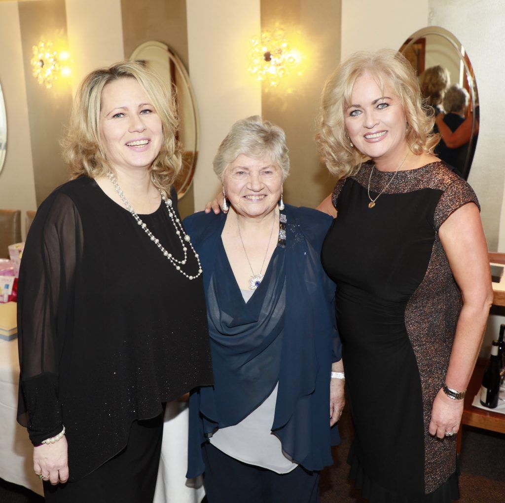 Mags Grimes, Sadie Parker and Sallyanne Clarke at the Teenline Charity lunch at L'Ecrivain hosted by Sallyanne and Derry Clarke-photo Kieran Harnett