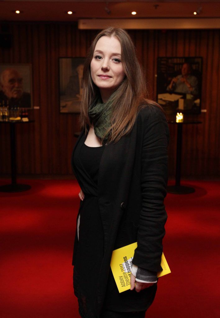 Donna Marie O’Donovan pictured at the opening night of Arlington, written and directed by Enda Walsh and choreographed by Emma Martin, at the Abbey Theatre. Photo: Mark Stedman