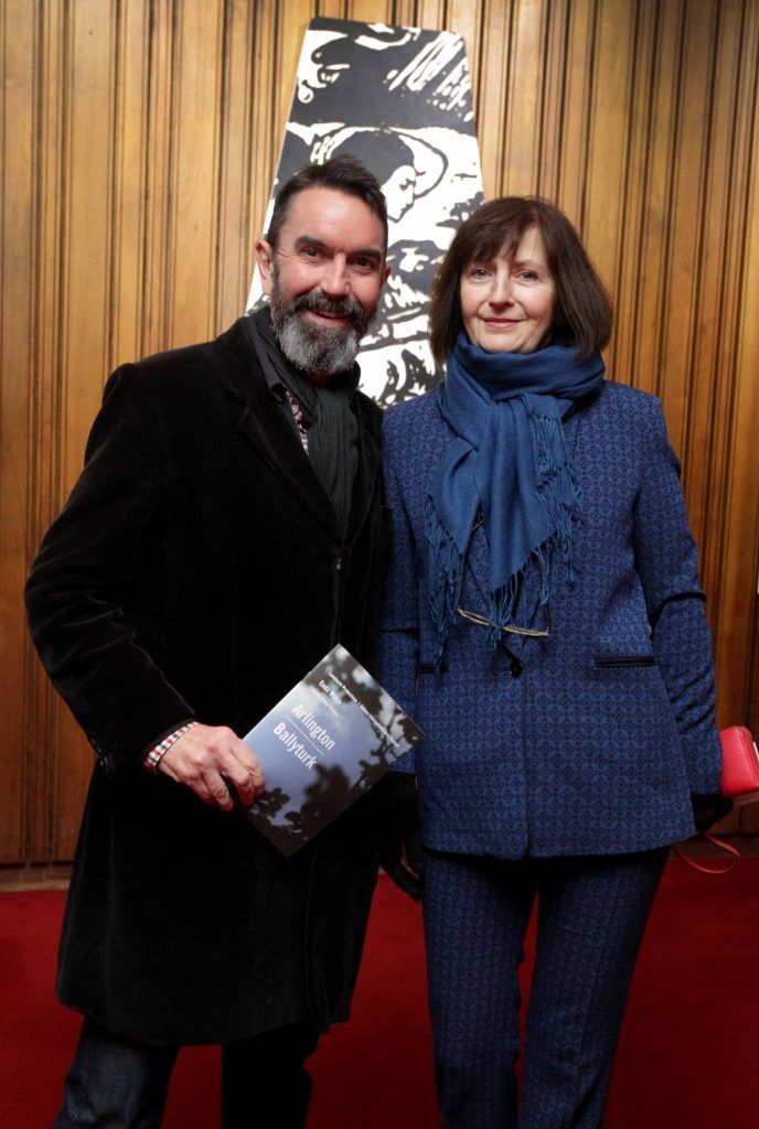 Jane Brennan and Phelim Drew pictured at the opening night of Arlington, written and directed by Enda Walsh and choreographed by Emma Martin, at the Abbey Theatre. Photo: Mark Stedman