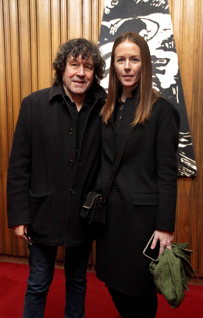 Jean Butler and Stephen Rea pictured at the opening night of Arlington, written and directed by Enda Walsh and choreographed by Emma Martin, at the Abbey Theatre. Photo: Mark Stedman