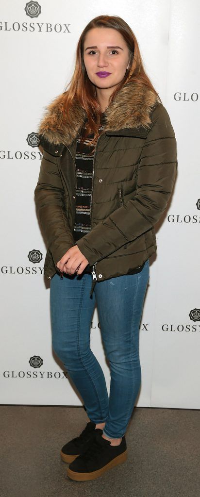 Amy Bowker pictured at the Glossybox Girls Night Out screening at Movie's at Dundrum to celebrate their February LOVE Box. Picture: Brian McEvoy