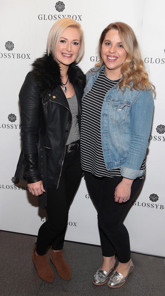 Lyndsay Evans and Kirsty Turner pictured at the Glossybox Girls Night Out screening at Movie's at Dundrum to celebrate their February LOVE Box. Picture: Brian McEvoy