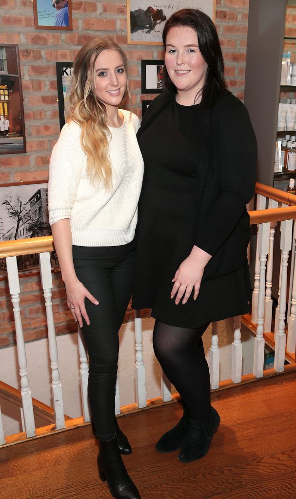 Susan Burke and Jen Morris at the launch of Kiehl's Pure Vitality Skin Renewing Cream at the flagship Kiehl's Store, in Wicklow Street ,Dublin.
Picture Brian McEvoy
