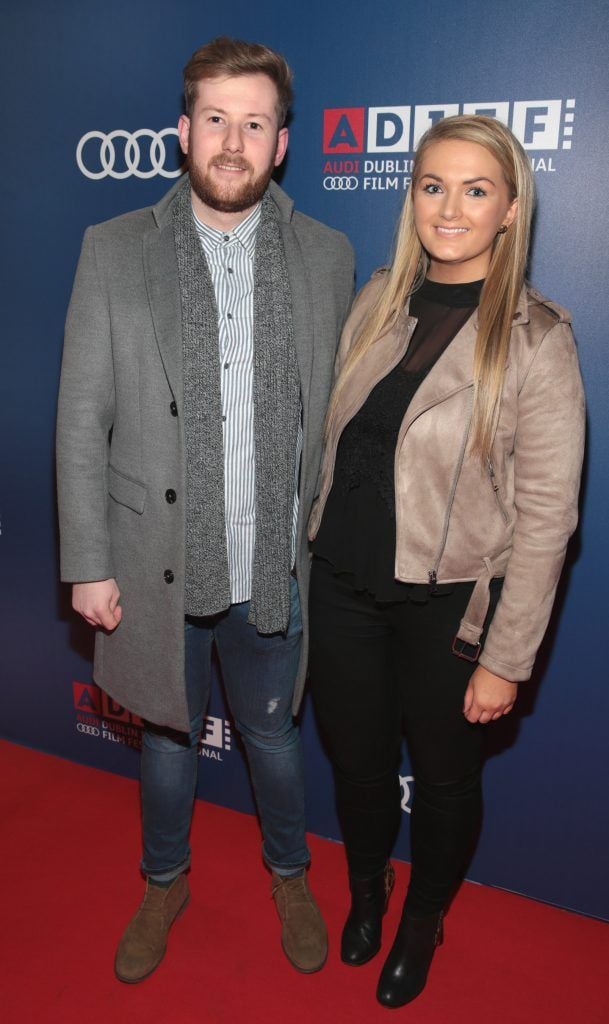 Jordan Kenna and Leslie Walsh at the Audi Dublin International Film Festival 2017 Opening Night Gala and Irish premiere screening of internationally acclaimed new film Maudie. More details about ADIFF are available at diff.ie. Pictures: Brian McEvoy