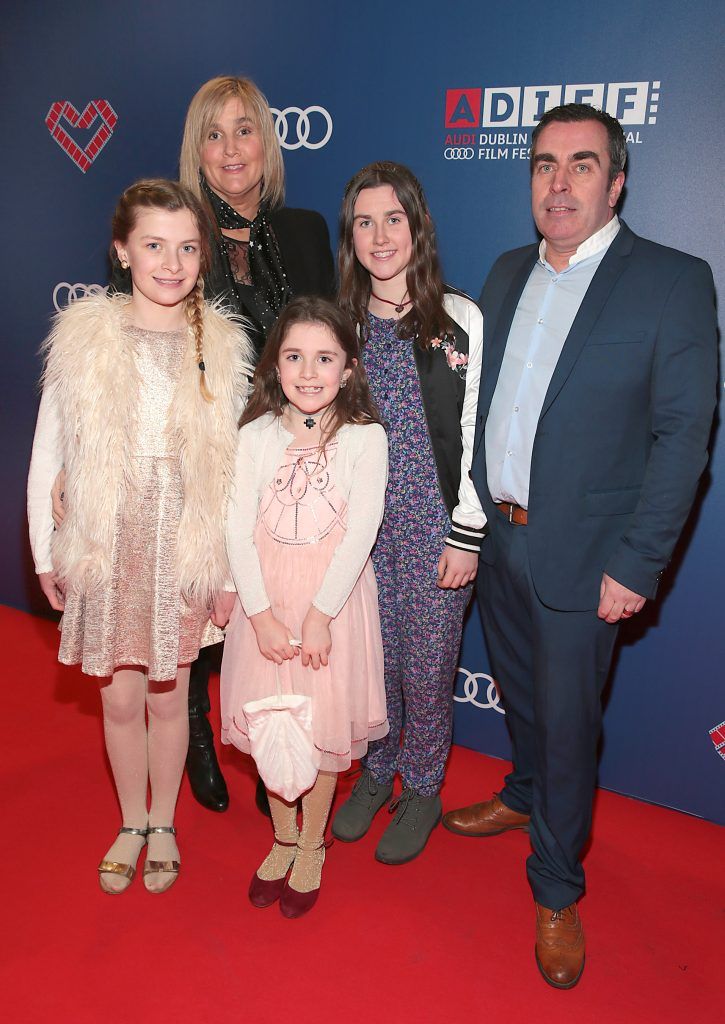Molly Walsh, Deirdre Spratt, Lulu Walsh, Ella Walsh and Will Walsh at the Audi Dublin International Film Festival 2017 Opening Night Gala and Irish premiere screening of internationally acclaimed new film Maudie. More details about ADIFF are available at diff.ie. Pictures: Brian McEvoy