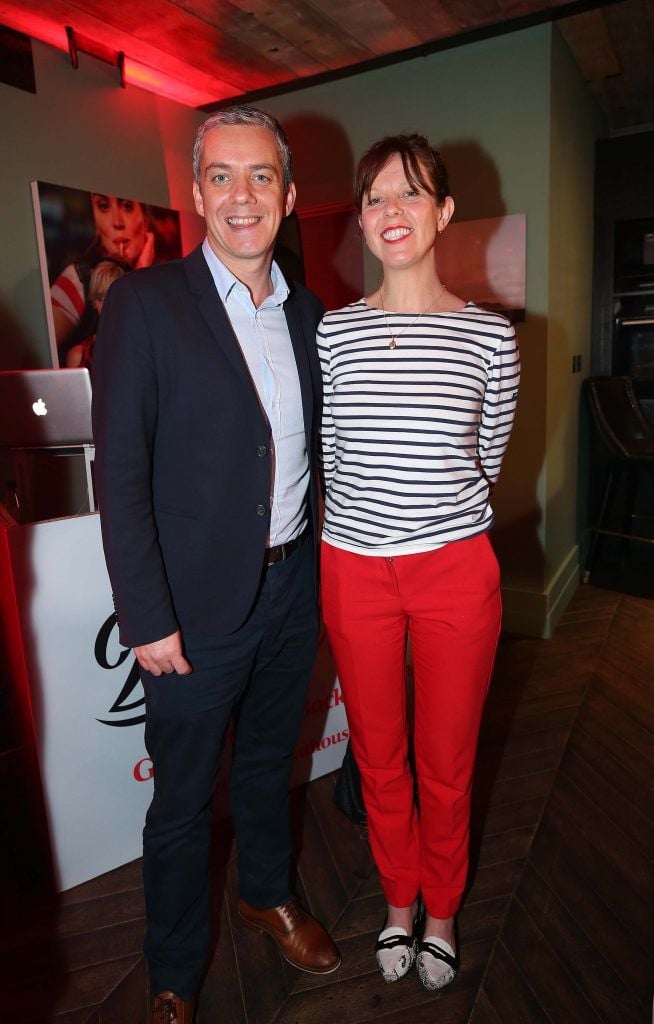 Ronan Farren and Sile Murphy, pictured at the Diet Coke 'Get the Gang Back Together' event, which took place Thursday 16th February at The Dean Hotel, Harcourt Street. Pic Robbie Reynolds