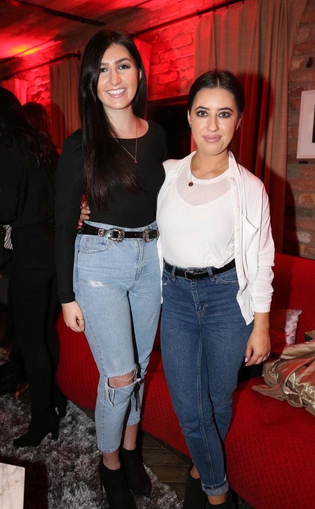 Pippa Doyle and Lottie Ryan, pictured at the Diet Coke 'Get the Gang Back Together' event, which took place Thursday 16th February at The Dean Hotel, Harcourt Street. Pic Robbie Reynolds