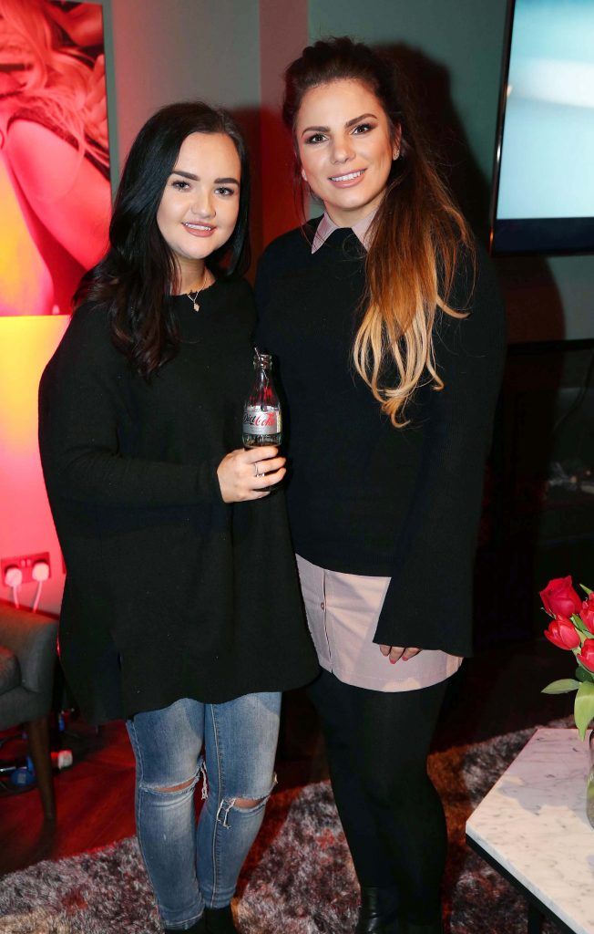 Rachel Verschoyle and Ciara Maher, pictured at the Diet Coke 'Get the Gang Back Together' event, which took place Thursday 16th February at The Dean Hotel, Harcourt Street. Pic Robbie Reynolds