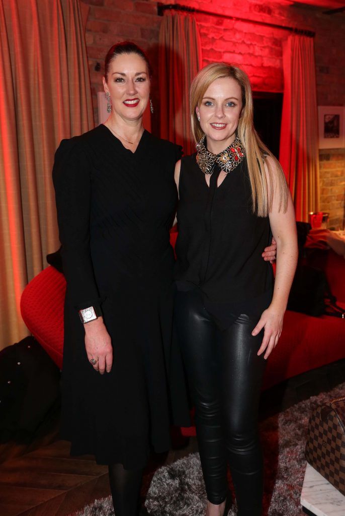 Naomi Fitzgibbbon and Louise Breslin, pictured at the Diet Coke 'Get the Gang Back Together' event, which took place Thursday 16th February at The Dean Hotel, Harcourt Street. Pic Robbie Reynolds