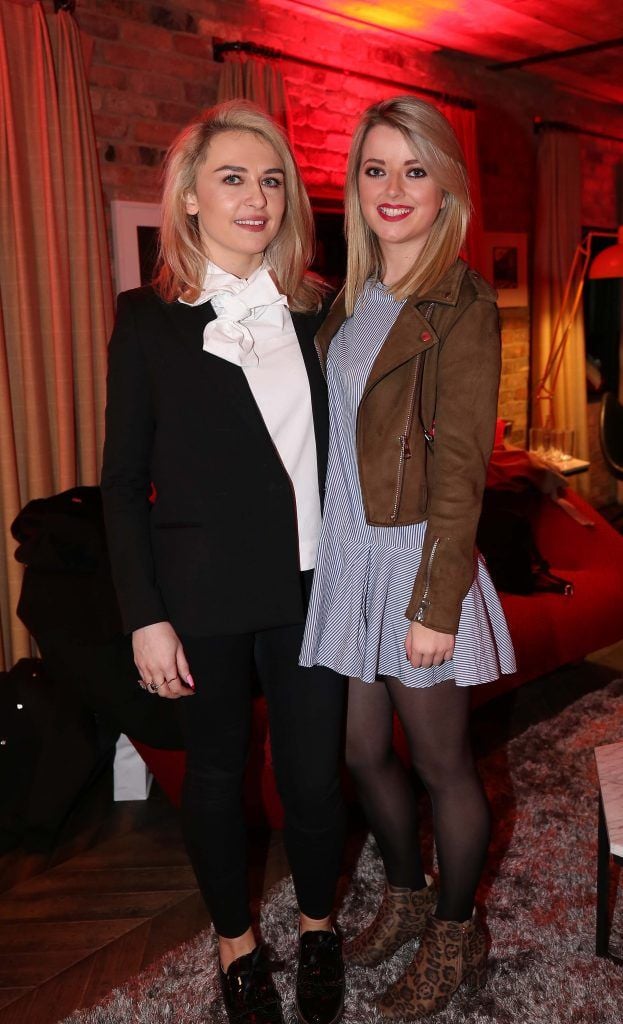 Emma Williams and Laura Connell, pictured at the Diet Coke 'Get the Gang Back Together' event, which took place Thursday 16th February at The Dean Hotel, Harcourt Street. Pic Robbie Reynolds