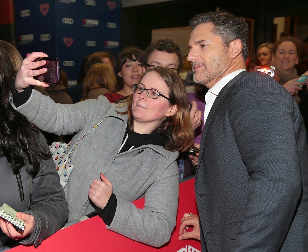 Actor Eric Bana  pictured meeting fans at the Audi Dublin International Film Festival gala screening of the film The Secret Scripture at The Savoy Cinema, Dublin. Picture: Brian McEvoy