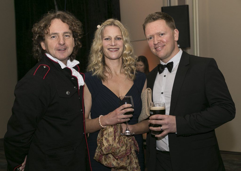 Paul Henderson - Sue Factor - Simon Factor from Vidiro (Dublin) at the Accenture Digital Media Awards 2017, held in The Clayton Hotel, Burlington Road, Dublin. February 2017 (Photo: Paul Sherwood)