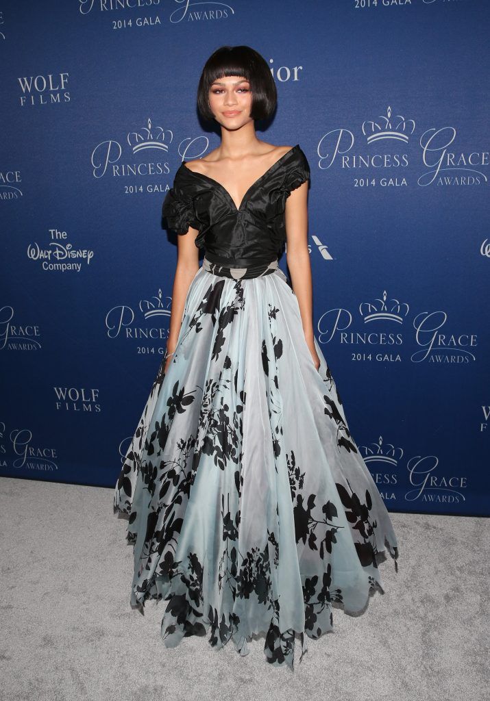 Zendaya attends the 2014 Princess Grace Awards Gala with presenting sponsor Christian Dior Couture at the Beverly Wilshire Four Seasons Hotel on October 8, 2014 in Beverly Hills, California.  (Photo by Jonathan Leibson/Getty Images  for The Princess Grace Foundation-USA)