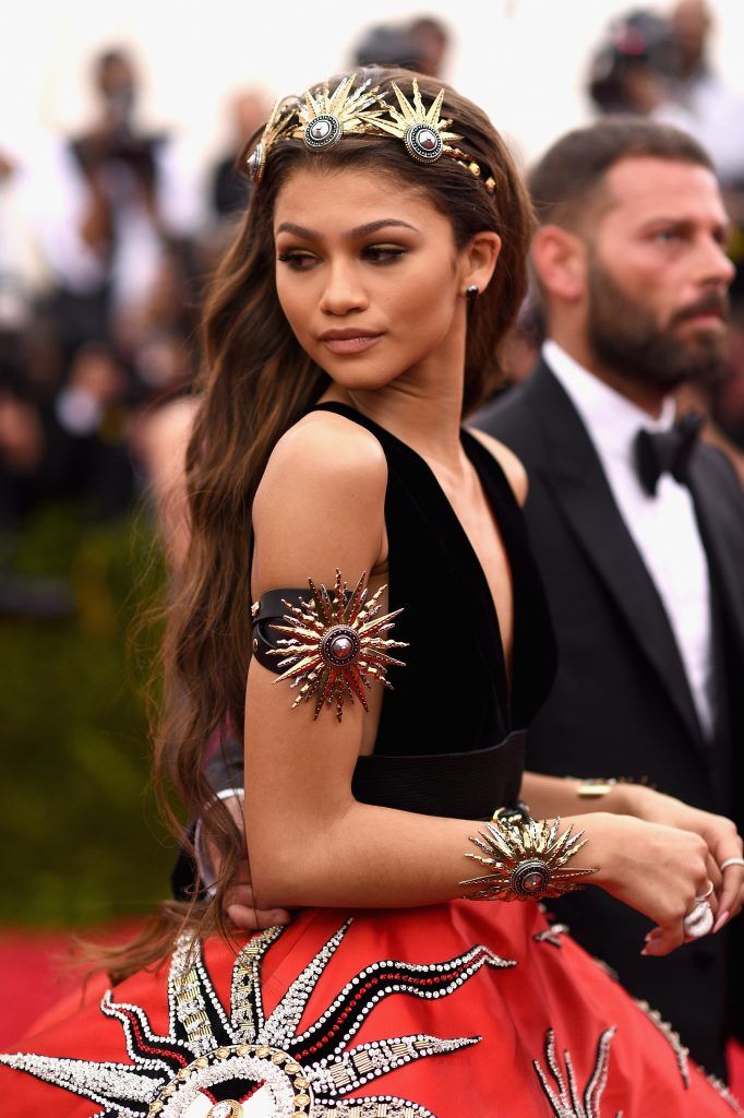 Zendaya attends the "China: Through The Looking Glass" Costume Institute Benefit Gala at the Metropolitan Museum of Art on May 4, 2015 in New York City.  (Photo by Dimitrios Kambouris/Getty Images)