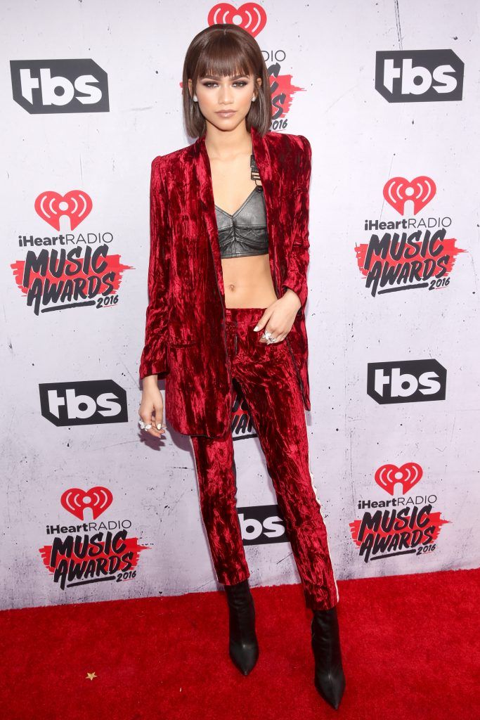 Zendaya attends the iHeartRadio Music Awards at The Forum on April 3, 2016 in Inglewood, California.  (Photo by Jesse Grant/Getty Images for iHeartRadio / Turner)