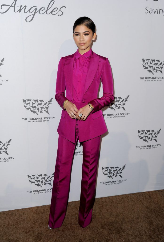 Zendaya attends The Humane Society of the United States' to the Rescue Gala at Paramount Studios on May 7, 2016 in Hollywood, California.  (Photo by Angela Weiss/Getty Images for The Humane Society Of The United State )