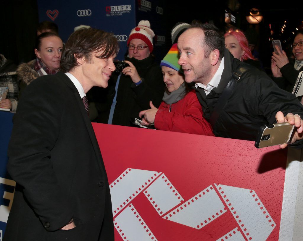 Cillian Murphy meets fans at the Audi Gala screening of Free Fire at the Audi Dublin International Film Festival at the Savoy Cinema, Dublin. Pictures: Brian McEvoy