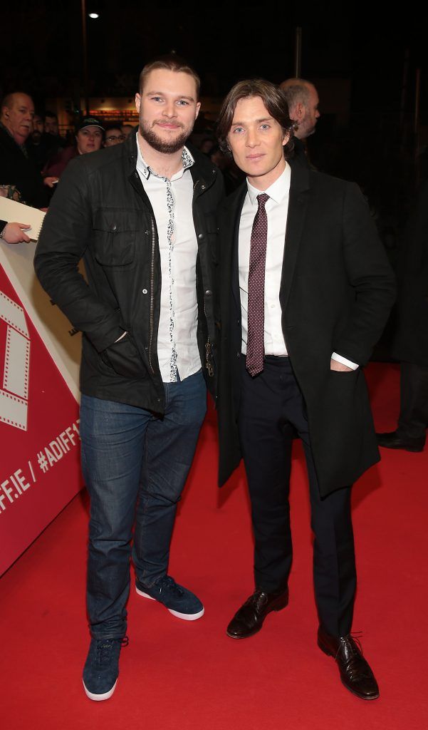 Jack Reynor and Cillian Murphy at the Audi Gala screening of Free Fire at the Audi Dublin International Film Festival at the Savoy Cinema, Dublin. Pictures: Brian McEvoy