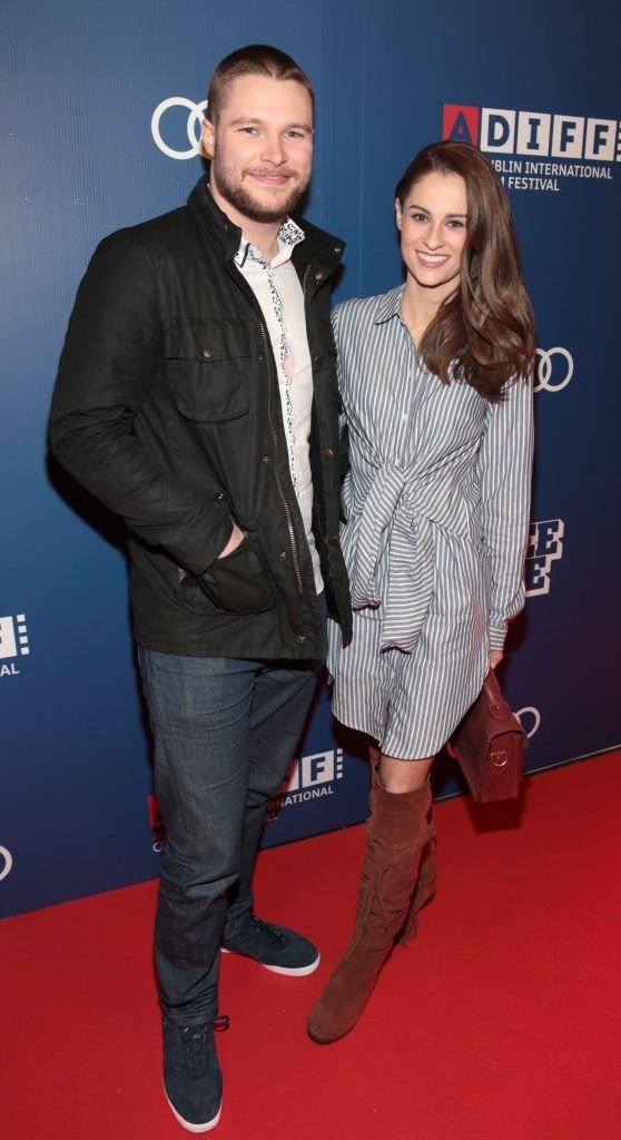 Jack Reynor and Madeline Mulqueen at the Audi Gala screening of Free Fire at the Audi Dublin International Film Festival at the Savoy Cinema, Dublin. Pictures: Brian McEvoy