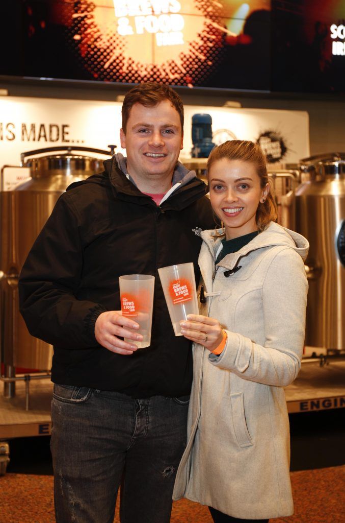Ian and Maria Duffy at the Alltech Craft Brews & Food Fair, Ireland's largest craft brews festival, at the Convention Centre Dublin. The event runs from Thursday 23rd – Saturday 25th February. Picture Conor McCabe Photography.