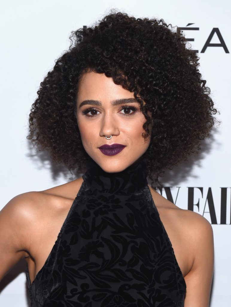 Actor Nathalie Emmanuel attends Vanity Fair and L'Oreal Paris Toast to Young Hollywood hosted by Dakota Johnson and Krista Smith at Delilah on February 21, 2017 in West Hollywood, California.  (Photo by Emma McIntyre/Getty Images for Vanity Fair)