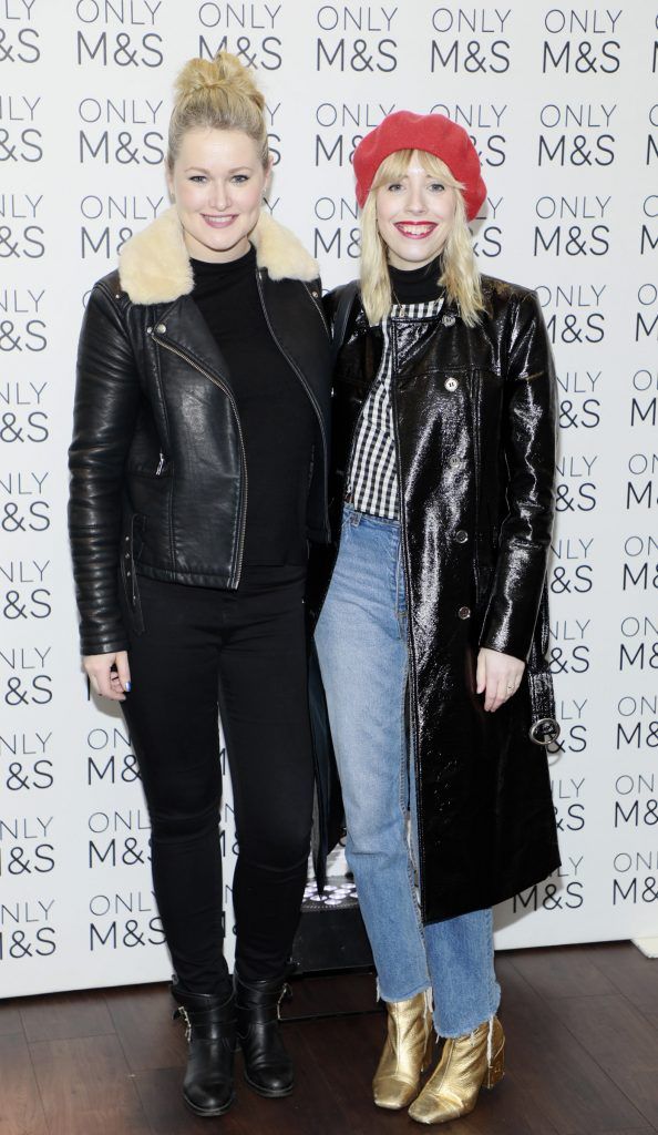 Lorna Weightman and Sarah O'Hegarty at the launch of the Marks and Spencer Spring Summer 17 Collection. Guests were treated to an exclusive presentation of the new collection by M&S Style Director Belinda Earl in the M and S Grafton Street, Rooftop Café. Photo by Kieran Harnett