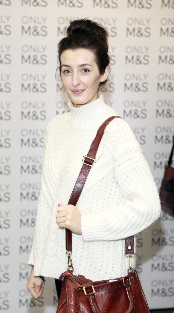 Olivia Keating at the launch of the Marks and Spencer Spring Summer 17 Collection. Guests were treated to an exclusive presentation of the new collection by M&S Style Director Belinda Earl in the M and S Grafton Street, Rooftop Café. Photo by Kieran Harnett