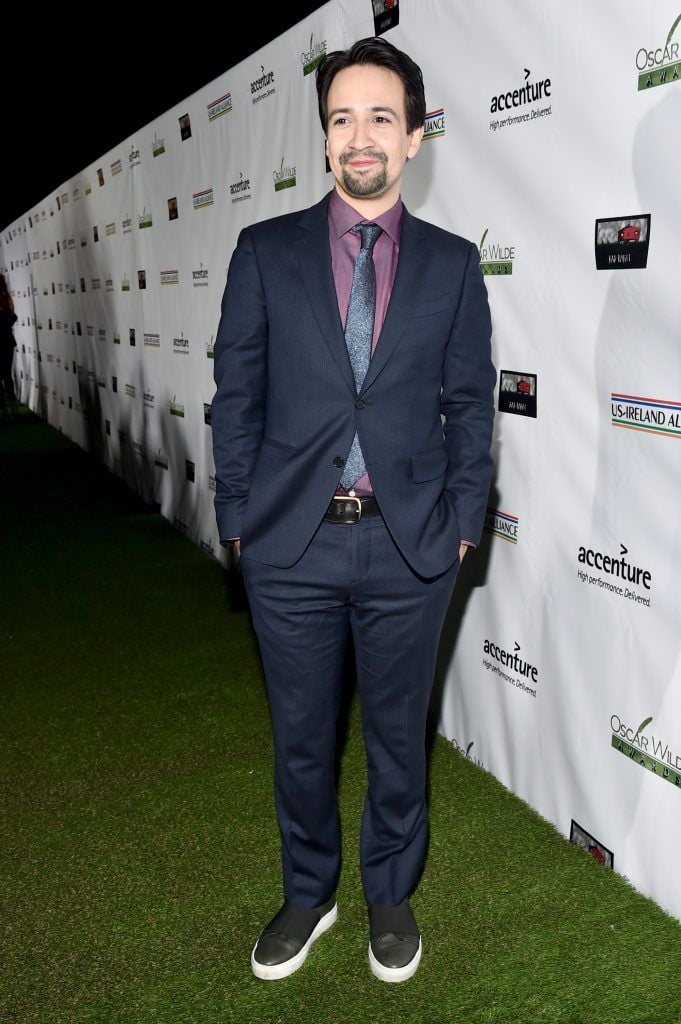 Actor Lin-Manuel Miranda attends the 12th Annual US-Ireland Aliiance's Oscar Wilde Awards event at Bad Robot on February 23, 2017 in Santa Monica, California.  (Photo by Alberto E. Rodriguez/Getty Images for US-Ireland Alliance )