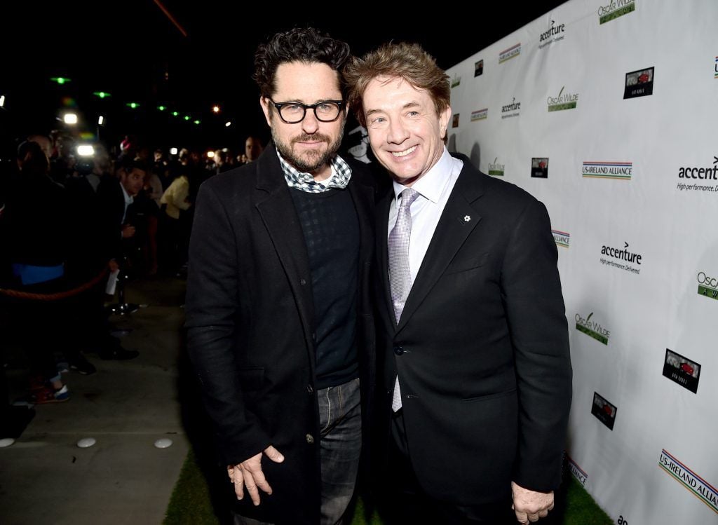 Director J.J. Abrams (L) and actor Martin Short attend the 12th Annual US-Ireland Aliiance's Oscar Wilde Awards event at Bad Robot on February 23, 2017 in Santa Monica, California.  (Photo by Alberto E. Rodriguez/Getty Images for US-Ireland Alliance )