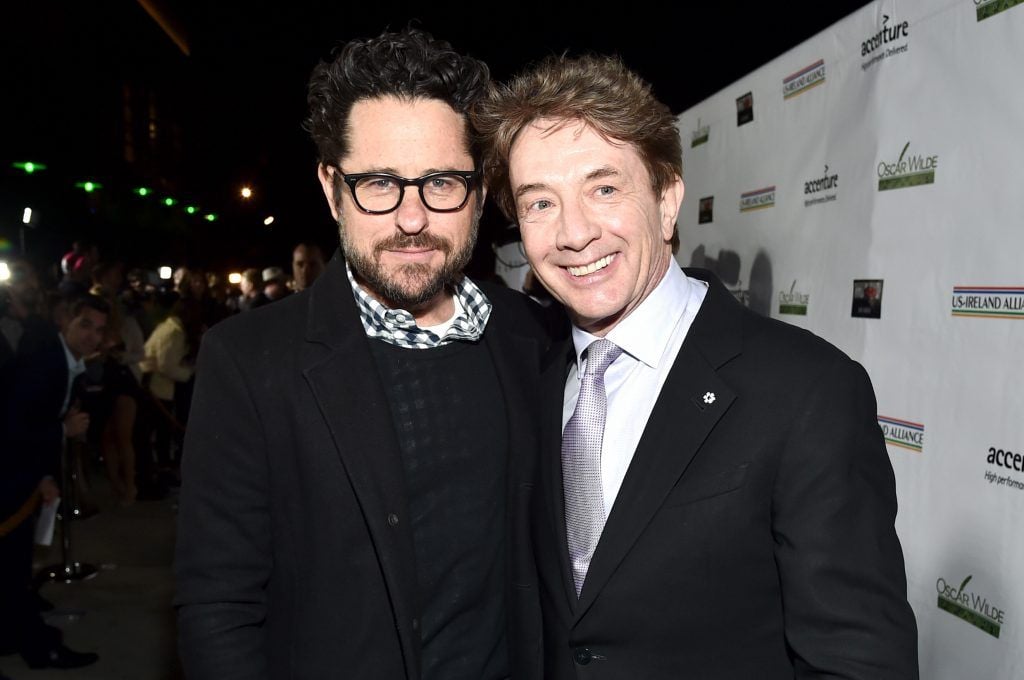 Director J.J. Abrams (L) and actor Martin Short attend the 12th Annual US-Ireland Aliiance's Oscar Wilde Awards event at Bad Robot on February 23, 2017 in Santa Monica, California.  (Photo by Alberto E. Rodriguez/Getty Images for US-Ireland Alliance )