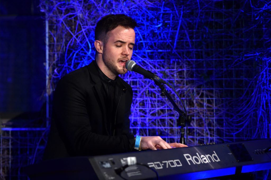 Musician Ronan Scolard performs onstage during the 12th Annual US-Ireland Aliiance's Oscar Wilde Awards event at Bad Robot on February 23, 2017 in Santa Monica, California.  (Photo by Alberto E. Rodriguez/Getty Images for US-Ireland Alliance )