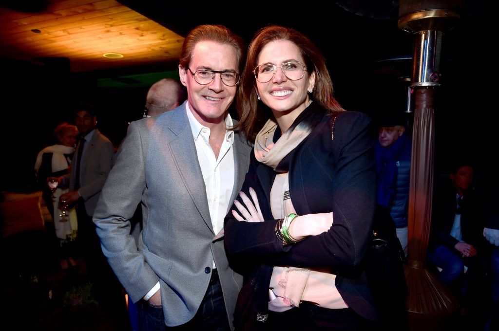 Actor Kyle MacLachlan (L) and producer Desiree Gruber attend the 12th Annual US-Ireland Aliiance's Oscar Wilde Awards event at Bad Robot on February 23, 2017 in Santa Monica, California.  (Photo by Alberto E. Rodriguez/Getty Images for US-Ireland Alliance )