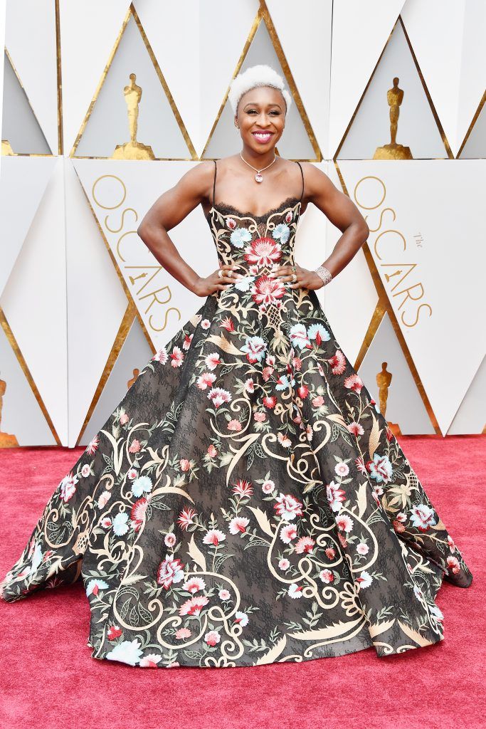 HOLLYWOOD, CA - FEBRUARY 26: Actor Cynthia Erivo attends the 89th Annual Academy Awards at Hollywood & Highland Center on February 26, 2017 in Hollywood, California.  (Photo by Frazer Harrison/Getty Images)