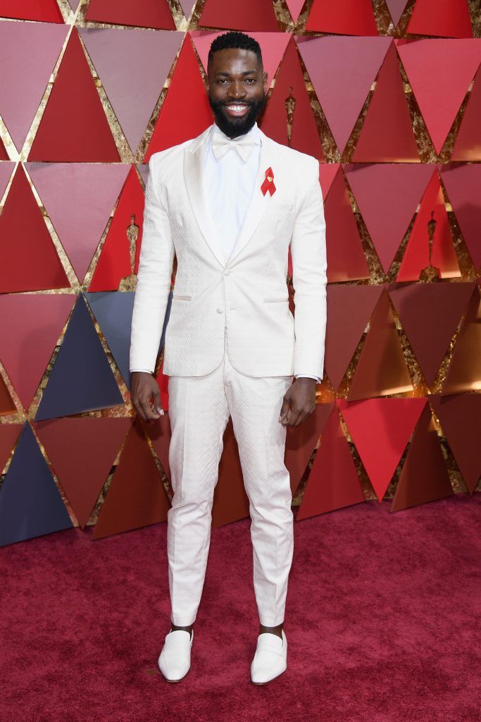 HOLLYWOOD, CA - FEBRUARY 26:  Screenwriter Tarell Alvin McCraney attends the 89th Annual Academy Awards at Hollywood & Highland Center on February 26, 2017 in Hollywood, California.  (Photo by Kevork Djansezian/Getty Images)