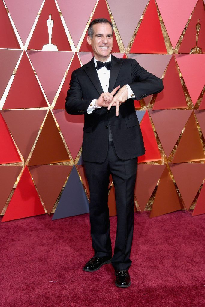 HOLLYWOOD, CA - FEBRUARY 26:  Los Angeles Mayor Eric Garcetti attends the 89th Annual Academy Awards at Hollywood & Highland Center on February 26, 2017 in Hollywood, California.  (Photo by Kevork Djansezian/Getty Images)