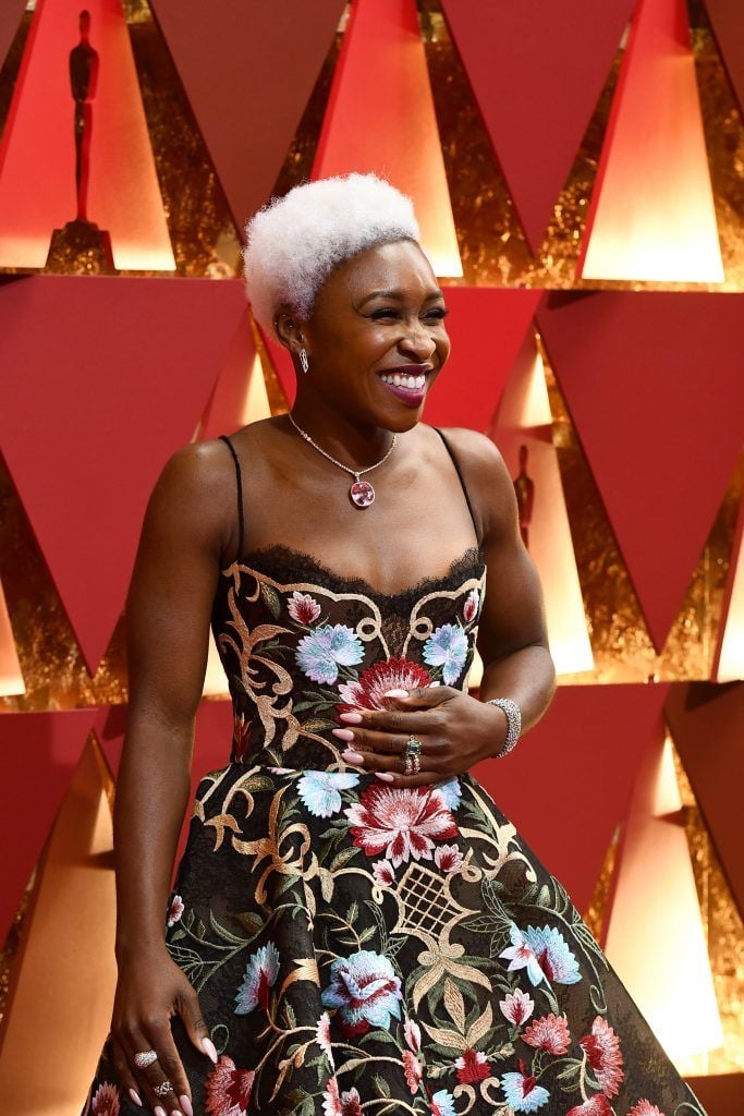 HOLLYWOOD, CA - FEBRUARY 26:  Singer Cynthia Erivo attends the 89th Annual Academy Awards at Hollywood & Highland Center on February 26, 2017 in Hollywood, California.  (Photo by Kevork Djansezian/Getty Images)
