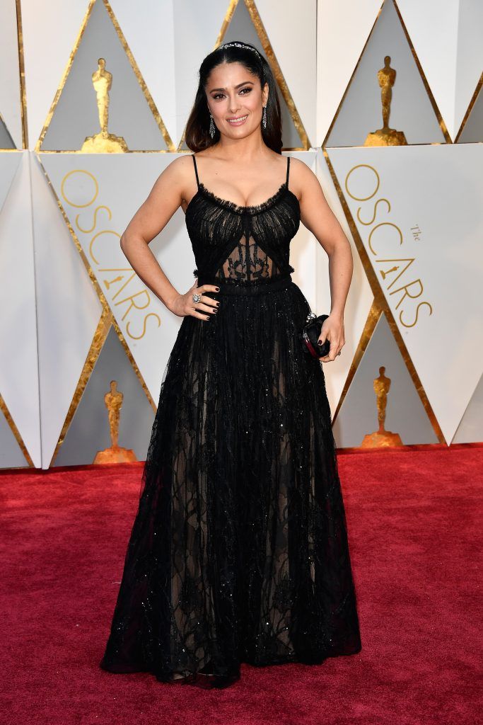 HOLLYWOOD, CA - FEBRUARY 26:  Actor Salma Hayek attends the 89th Annual Academy Awards at Hollywood & Highland Center on February 26, 2017 in Hollywood, California.  (Photo by Frazer Harrison/Getty Images)