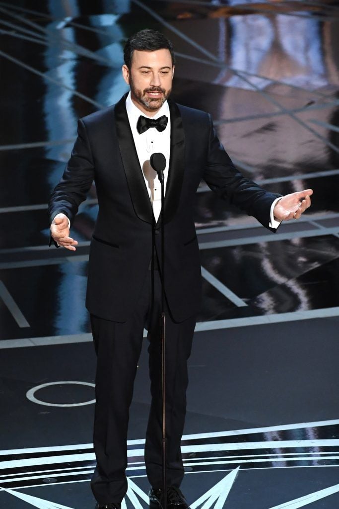 HOLLYWOOD, CA - FEBRUARY 26:  Host Jimmy Kimmel speaks onstage during the 89th Annual Academy Awards at Hollywood & Highland Center on February 26, 2017 in Hollywood, California.  (Photo by Kevin Winter/Getty Images)