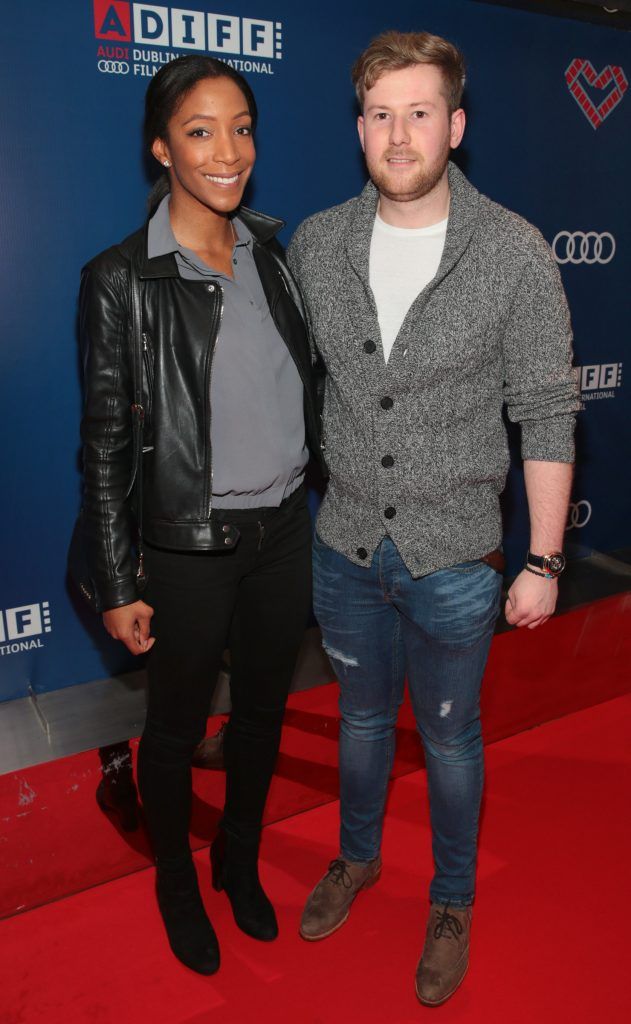 Shireen McDonagh and Jordan Kenna at the Audi Dublin International Film Festival special presentation Irish Premiere of Tomato Red at the Lighthouse Cinema, Dublin (Picture: Brian McEvoy).