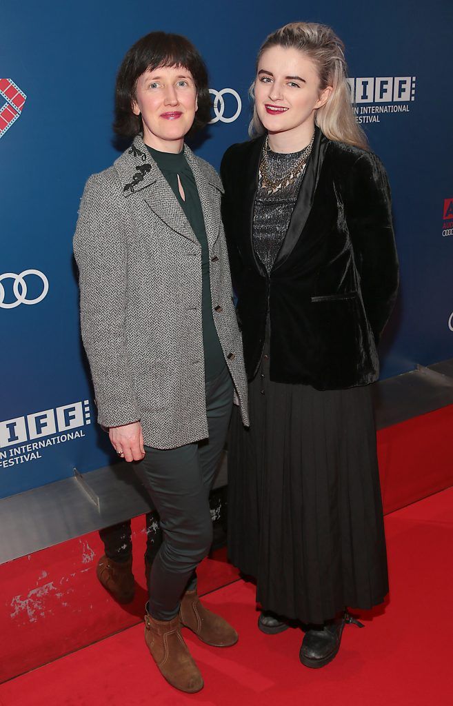 Sinead McPhillips and Sorcha Fitzgerald at the Audi Dublin International Film Festival special presentation Irish Premiere of Tomato Red at the Lighthouse Cinema, Dublin (Picture: Brian McEvoy).
