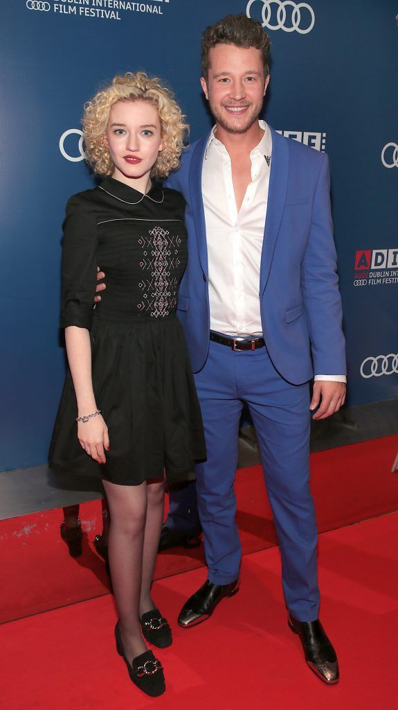 Actors Julia Garner and Nick Roux at the Audi Dublin International Film Festival special presentation Irish Premiere of Tomato Red at the Lighthouse Cinema, Dublin (Picture: Brian McEvoy).
