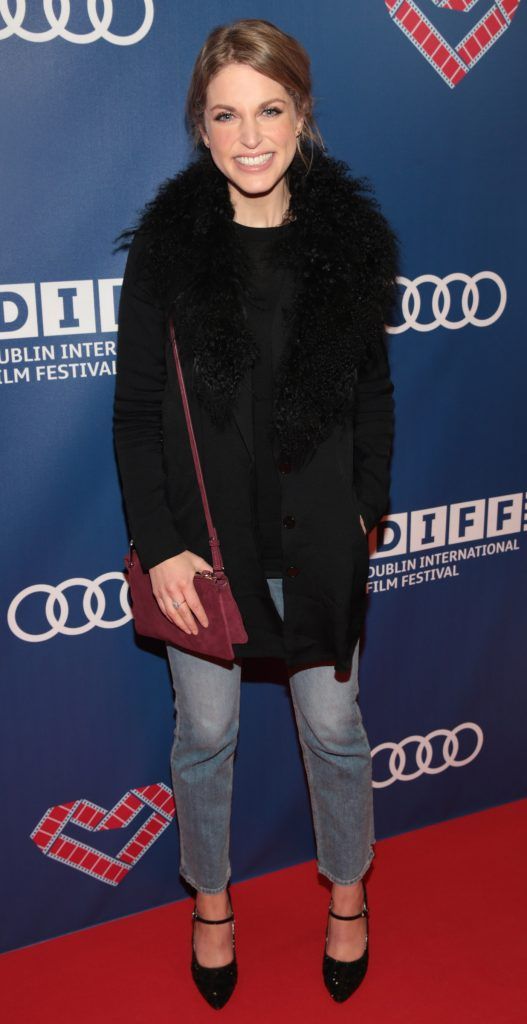 Amy Huberman at the Audi Dublin International Film Festival closing night gala screening of Handsome Devil at The Savoy Cinema in Dublin (Picture: Brian McEvoy).