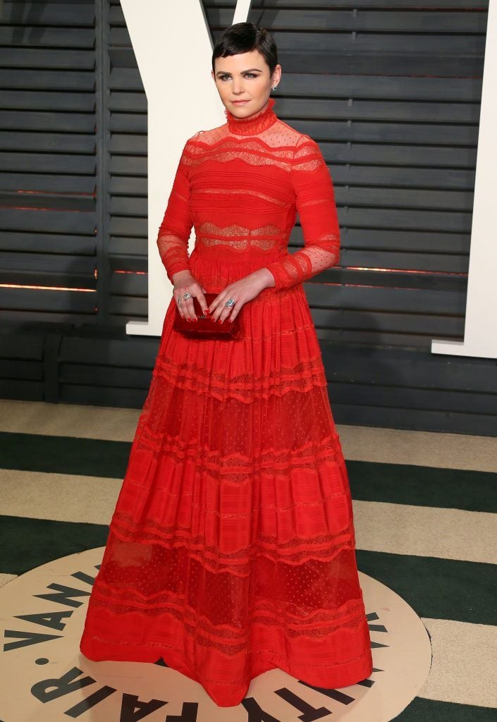 US actress Ginnifer Goodwin poses as she arrives to the Vanity Fair Party following the 88th Academy Awards at The Wallis Annenberg Center for the Performing Arts in Beverly Hills, California, on February 26, 2017.  / AFP / JEAN-BAPTISTE LACROIX        (Photo credit should read JEAN-BAPTISTE LACROIX/AFP/Getty Images)