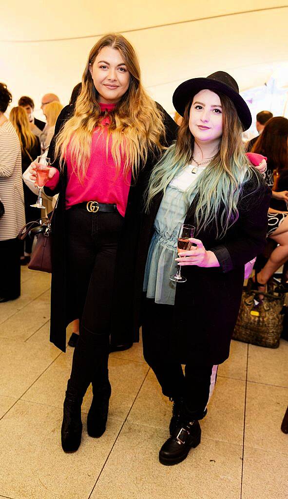 Rebecca O'Keefe and Sarah Magliocco pictured at SuperValu's Secret Garden wine event in the GPO courtyard, 29th June 2017. Guests got to enjoy some of the new and exclusive wines from SuperValu's Specially Sourced wine range. Picture by Andres Poveda