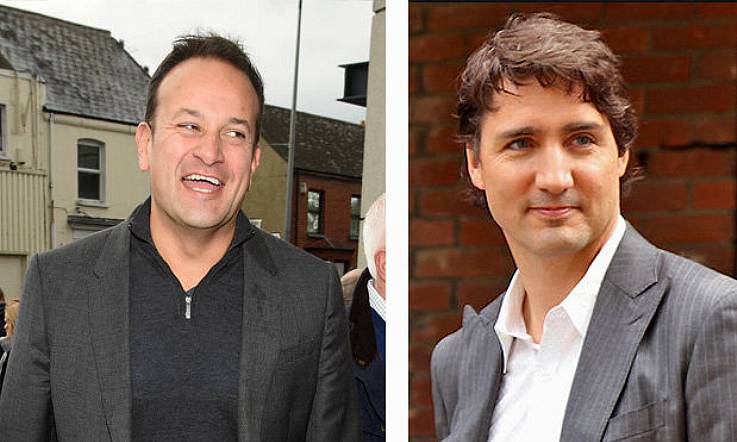 Taoiseach Leo Varadkar out-socks Canadian PM Justin Trudeau