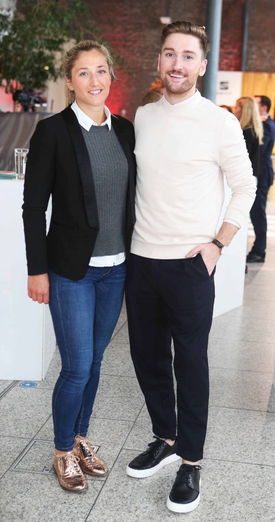 Pictured is Kate McKenna and Rob Kernny at the exclusive launch of the all-new SEAT Ibiza, which took place Thursday, June 29th at The CHQ Building, Custom House Quay. Photo: Leon Farrell/Photocall Ireland.