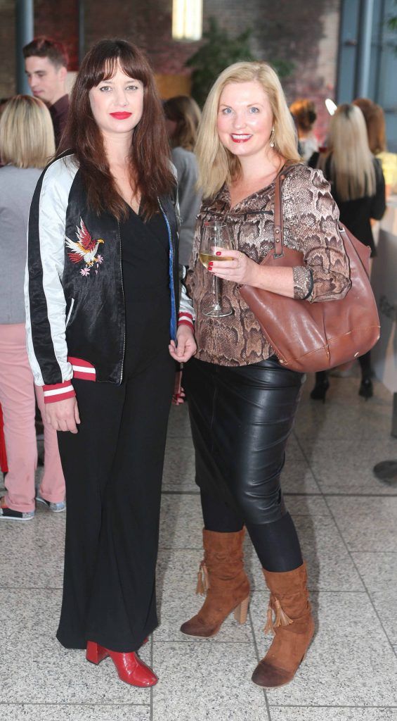 Pictured is Joanne O Byrne and Georgina Heffernan at the exclusive launch of the all-new SEAT Ibiza, which took place Thursday, June 29th at The CHQ Building, Custom House Quay. Photo: Leon Farrell/Photocall Ireland.