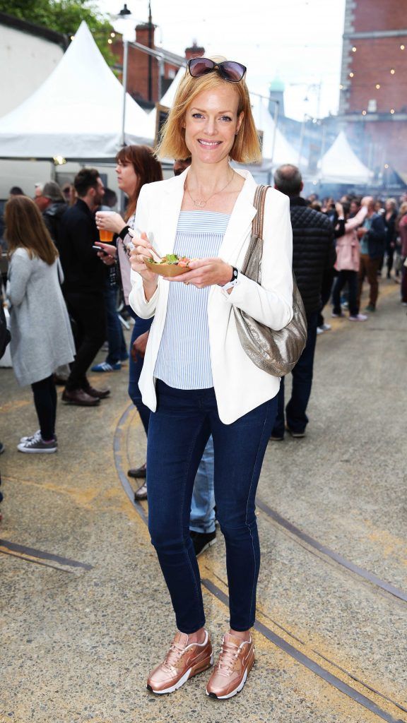 Julette Gash pictured at Guinness X Meatopia at The Open Gate Brewery, St. James' Gate, Dublin. Photograph: Leon Farrell / Photocall Ireland