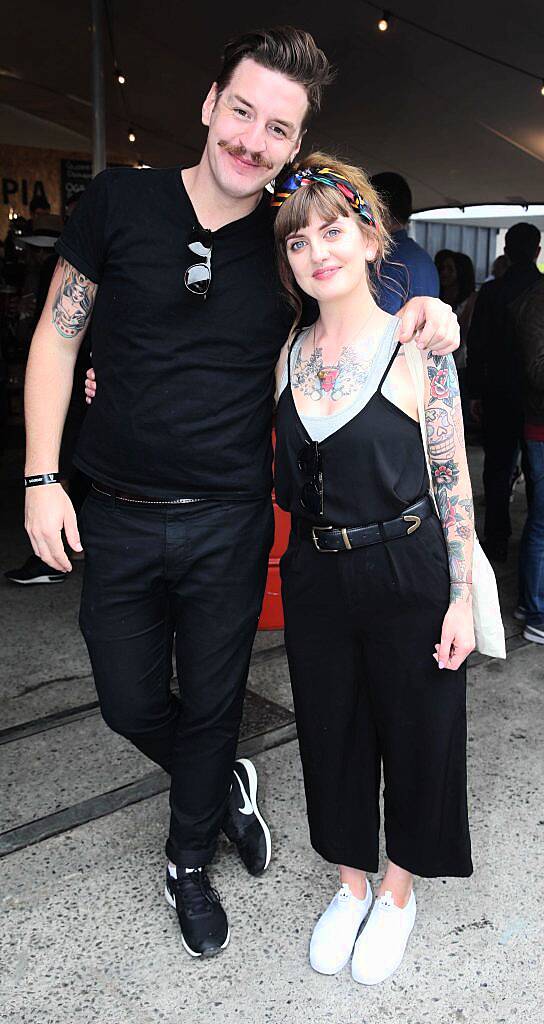 Gianni and Cathy Burke pictured at Guinness X Meatopia at The Open Gate Brewery, St. James' Gate, Dublin. Photograph: Leon Farrell / Photocall Ireland